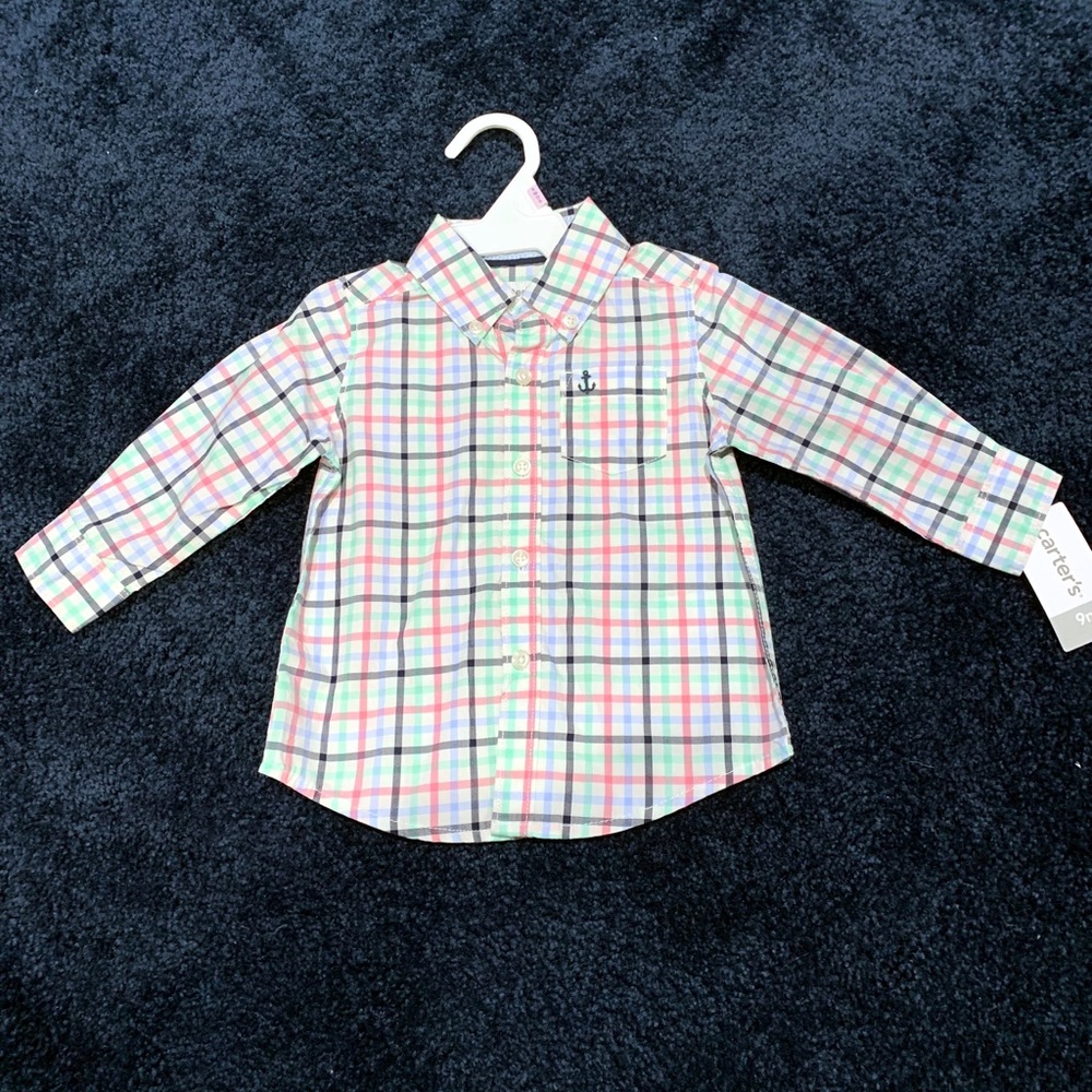 Carters Plaid Poplin Button-Front Shirt